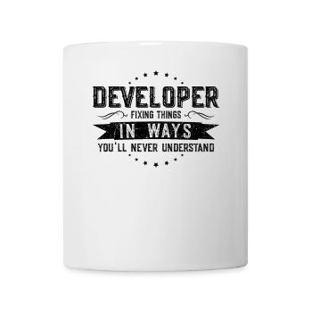 Developer Colleagues Gift Profession Saying Funny - Mug - white - Front