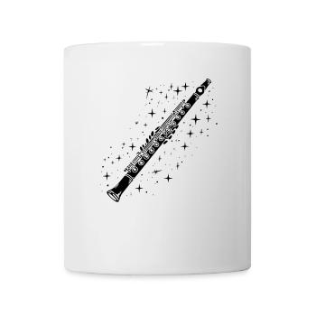 Flöte Zeichnung - Tasse - Weiß - Vorne