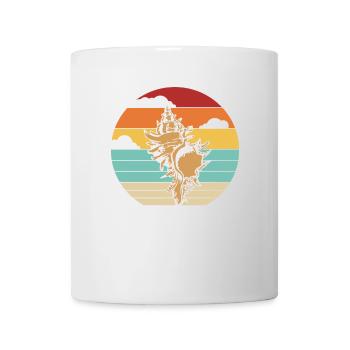 Sac à coquillage rétro Bivalvia Hunter Seashell - Mug blanc - blanc - Devant