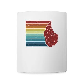 Retro Bivalvia Shell Shelling Bag Hunter Seashell - Mug blanc - blanc - Devant