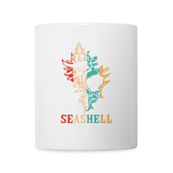 Retro Seashell Shelling Bag Bivalvia Seashell - Mug - white - Front