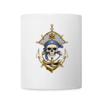 Funny Pirate Outfit Jolly Roger Design - Mug - white - Front