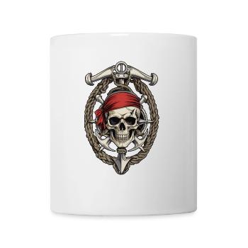 Pirate Costume Design Pirate Flag Jolly Roger - Mug - white - Front