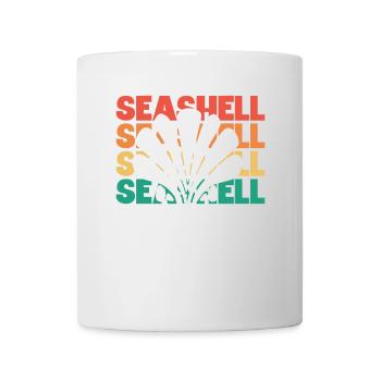 Retro Silhouette Sac à coquillages Bivalvia Seashell - Mug blanc - blanc - Devant