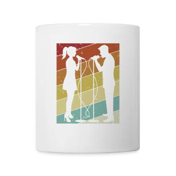 Rétro Opéra Ténor Chanteur Chanteur Amant - Mug blanc - blanc - Devant
