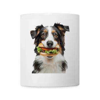 Australischer Schäferhund - Tasse - Weiß - Vorne