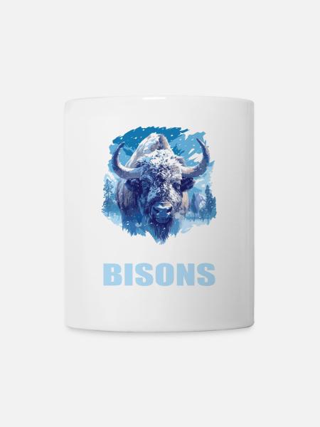 Bisons Bison - Tasse - Weiß
