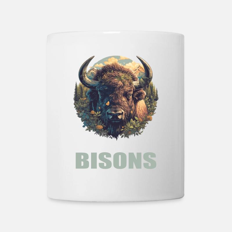 Bisons Bison - Tasse - Weiß