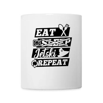 Eat Sleep Jetski Repeat - Sports nautiques Jetski Driv - Mug blanc - blanc - Devant