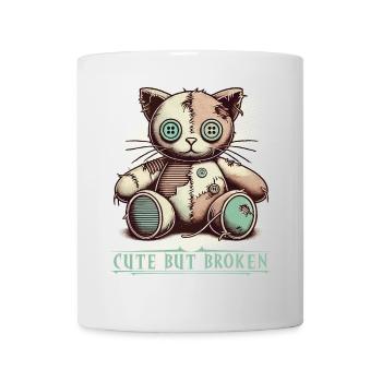 Mental Psychopath Cute But Broken Charm - Mug - white - Front