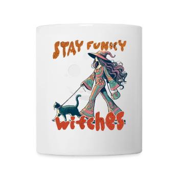 Halloween Kostüm Hexen Liebhaber Design - Tasse - Weiß - Vorne