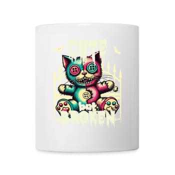 Mental Psychopath - Cute But Broken Cat - Mug - white - Front