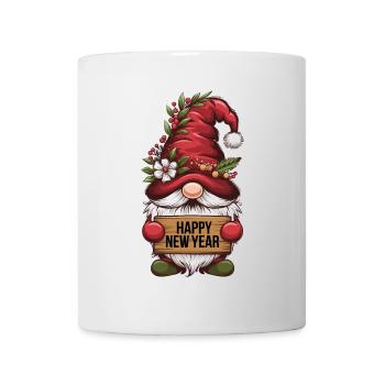 Gnome Dwarf Happy New Year - Mug - white - Front