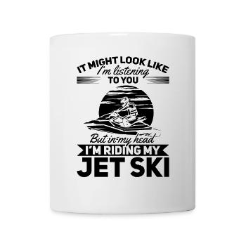 Jetski Racing - Mais dans ma tête, je suis sur mes jets s - Mug blanc - blanc - Devant