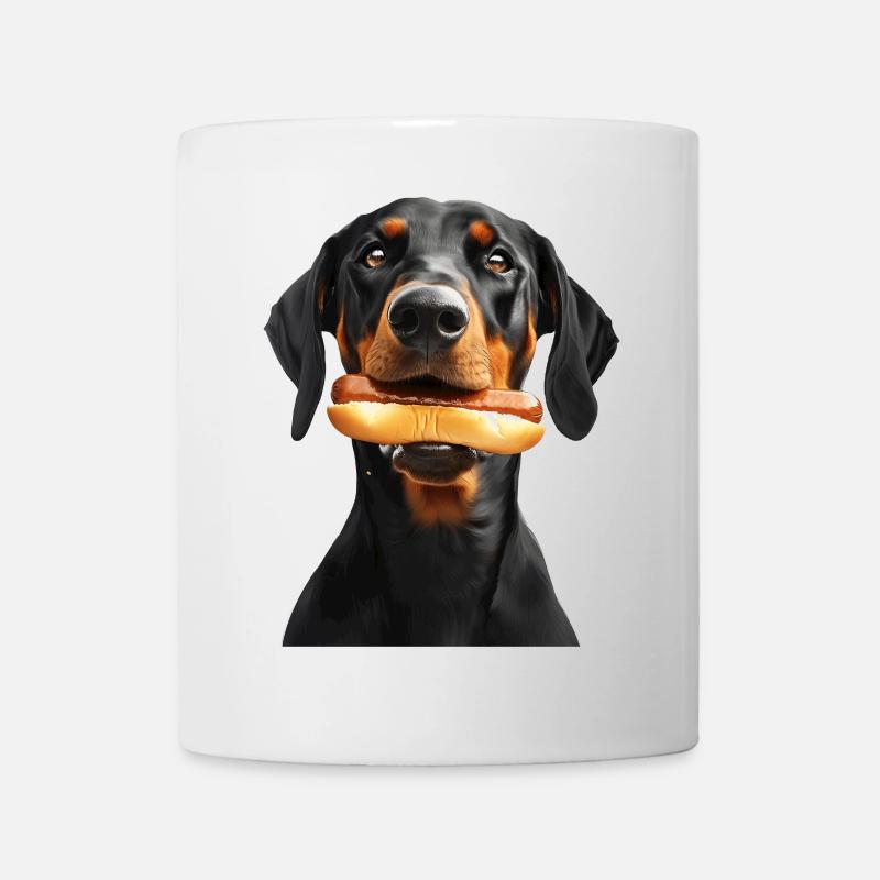 Dobermann - Tasse - Weiß