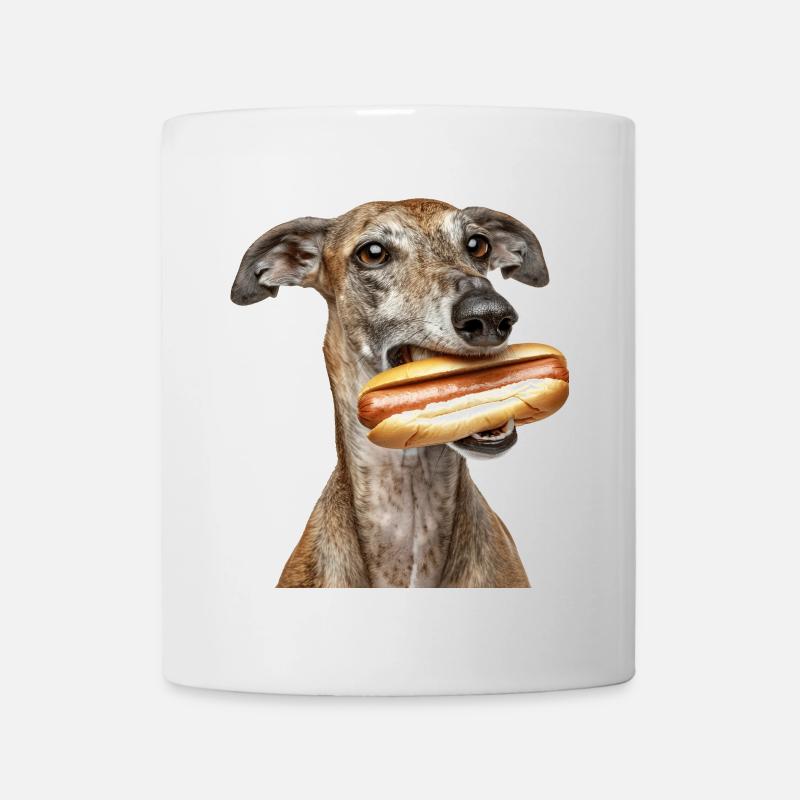 Windhund - Tasse - Weiß