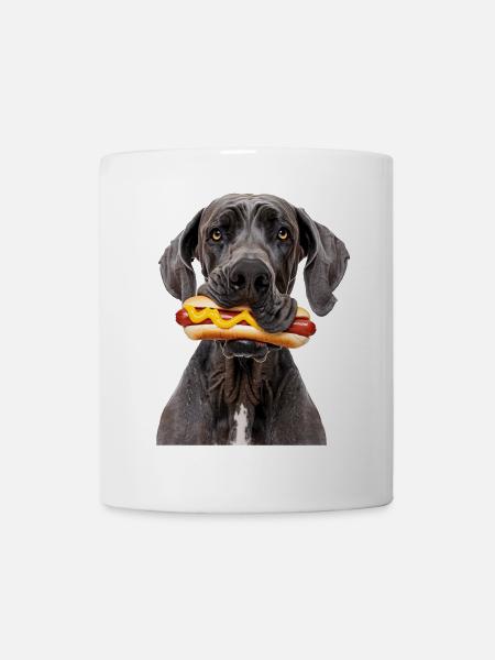 Deutsche Dogge - Tasse - Weiß