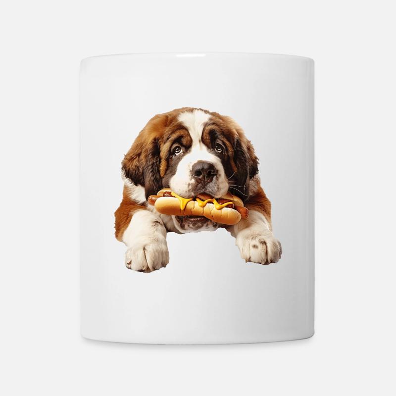 Bernhardiner - Tasse - Weiß