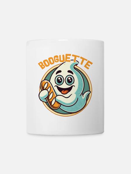 Gespenst Baguette Boogette Freude - Tasse - Weiß