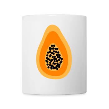 Papaya Verkleidung Obst Kostüm Melone Frucht - Tasse - Weiß - Vorne