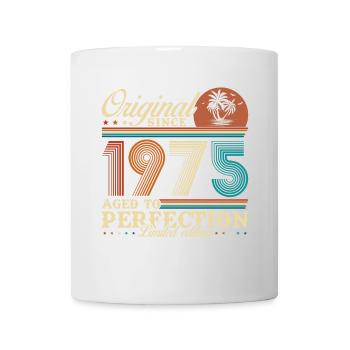 1975 Vintage Retro Geburtstagsgeschenk - Tasse - Weiß - Vorne