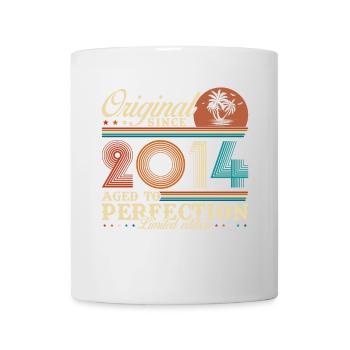 2014 Vintage Retro Geburtstagsgeschenk - Tasse - Weiß - Vorne