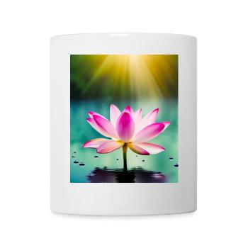 Lotus - Mug blanc - blanc - Devant