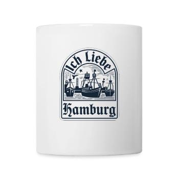 Hamburg - Ich liebe Hamburg! - Tasse - Weiß - Vorne