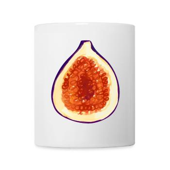 Feigen Kostüm Karneval Fasching Outfit Obst Feige - Tasse - Weiß - Vorne
