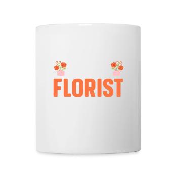 Fleuriste Fleur Florale Fleuristerie - Mug blanc - blanc - Devant