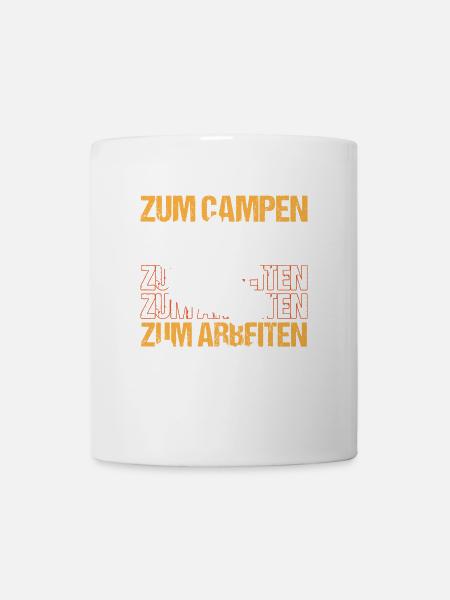 Campen Wohnmobil Natur und Reisen Reisemobil - Tasse - Weiß