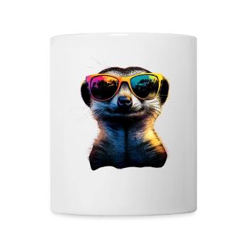 Meerkat Sunglasses Colorful Cute Meerkat - Mug - white - Front