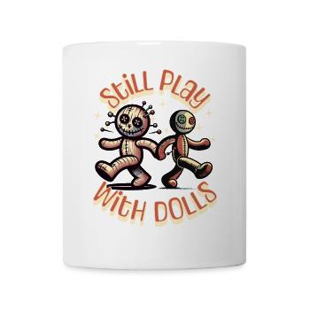 Toujours jouer avec des poupées Poupée vaudou Halloween - Mug blanc - blanc - Devant