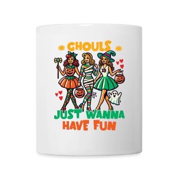 Les goules veulent juste s’amuser Halloween Fun - Mug blanc - blanc - Devant