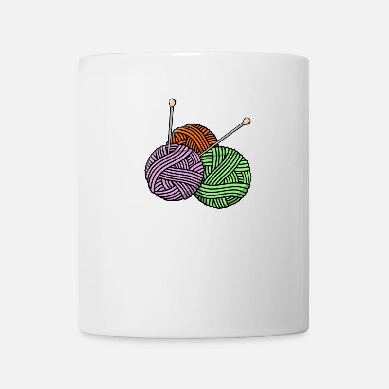 Stricken - Tasse - Weiß