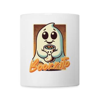 Cute Ghost Boorrito Hugs Burrito - Mug - white - Front