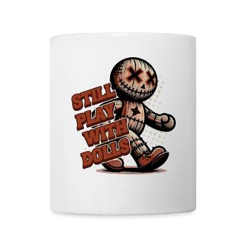 Poupée vaudou Creepy Party Design effrayant - Mug blanc - blanc - Devant