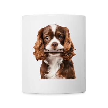 Cavalier King Spaniel - Tasse - Weiß - Vorne
