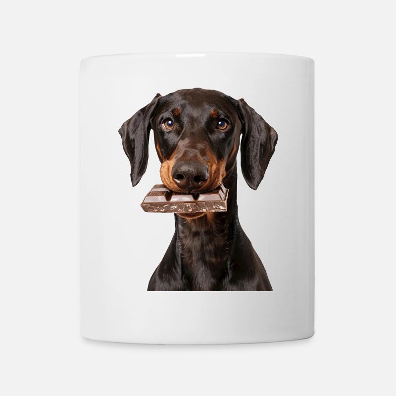 Dobermann - Tasse - Weiß