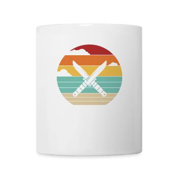 Retro Metzgermesser Sammlerstück Restaurierungsmesser - Tasse - Weiß - Vorne