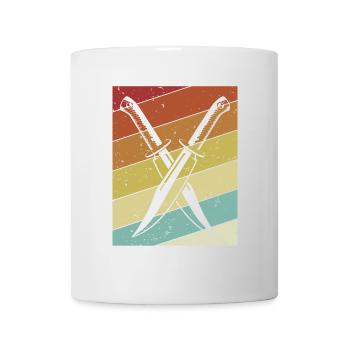 Retro Metzgermesser Sammlerstück Restaurierungsmesser - Tasse - Weiß - Vorne