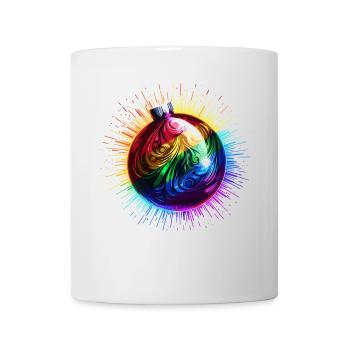Rainbow Christmas Ball LGBTQ Christmas - Mug - white - Front