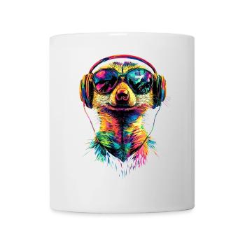 Meerkat Sunglasses Colorful Cute Meerkat - Mug - white - Front
