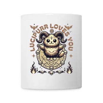 Luzifurr Loves You Chaton Mystique - Mug blanc - blanc - Devant