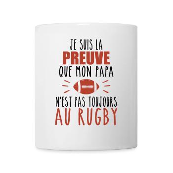 Proof that my dad rugby, dad rugby player, rugby - Mug - white - Front