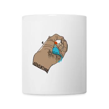 Abenteuer - Tasse - Weiß - Vorne