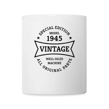 80th Birthday Year 1945 Vintage 80 Years - Mug - white - Front