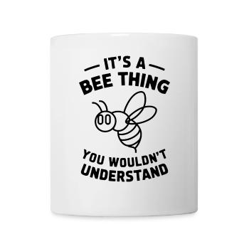 Bienen Spruch Imker Biene Lustiges Bienen Geschenk - Tasse - Weiß - Vorne