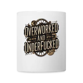 Humour steampunk surmené et sous-estimé - Mug blanc - blanc - Devant