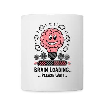 Brain Loading Please Wait Funny Cartoon Humor - Mug - white - Front